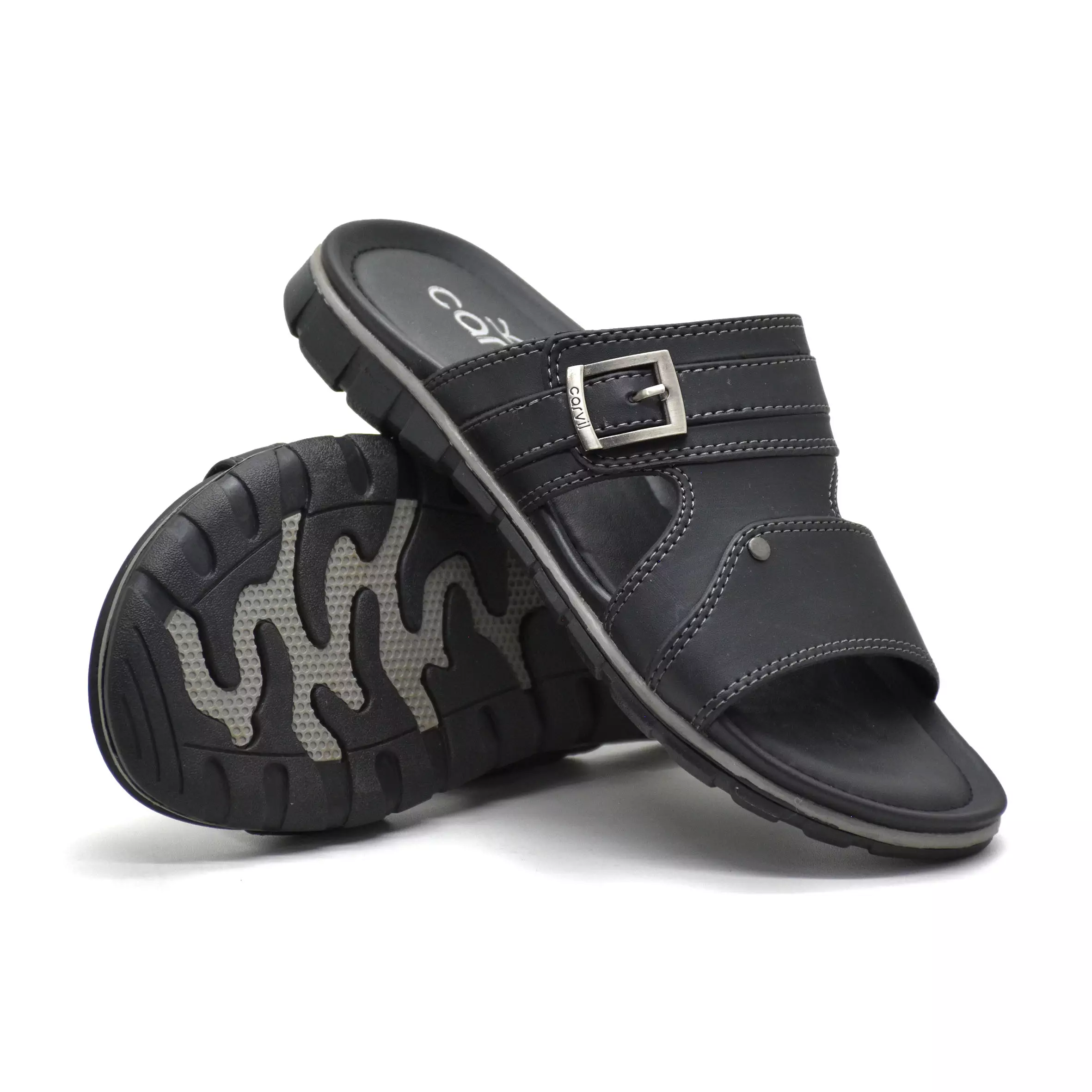 Carvil Sandal Pria Roma-03 M Black