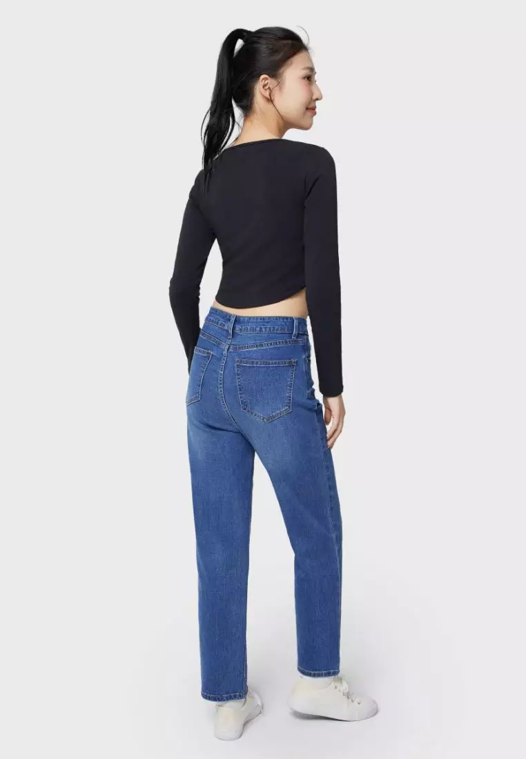 SEKI Y2K COTTON SLIM CROPPED TOP FOR WOMAN GIRL TP10419