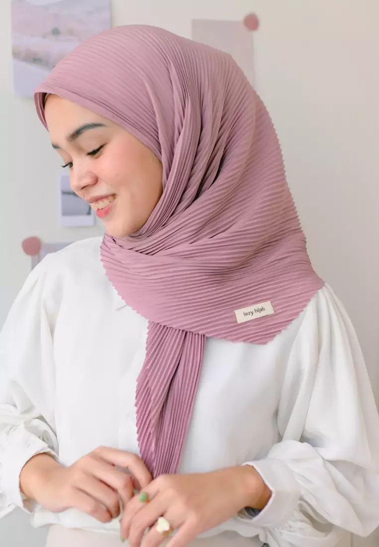 Geya Pleats Square Dusty Purple