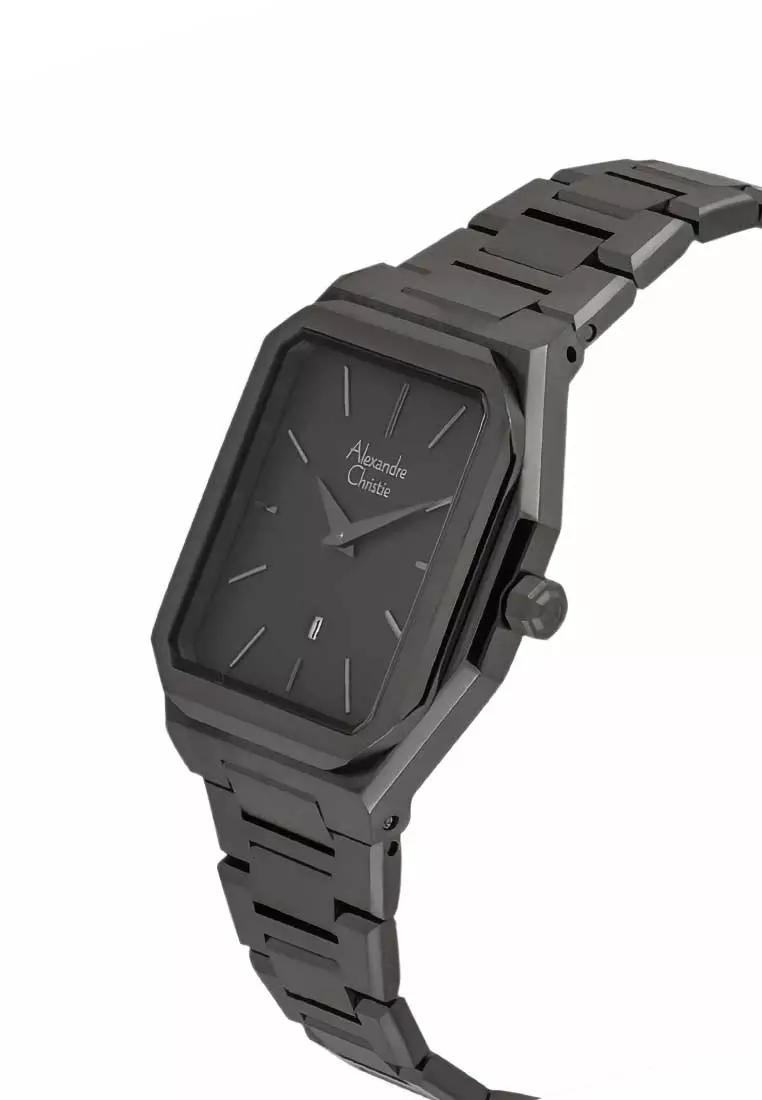 Alexandre Christie Jam Tangan Wanita - Black Grey - Stainless Steel - 8601 LDBIGGR