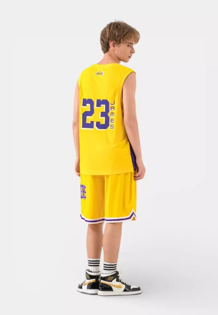 Los Angeles Lakers Lebron James #23 Basketball Jersey Player Number Basics  Tank Top Jersey