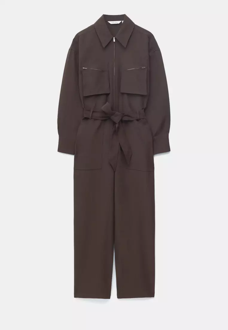 Belted Utility Jumpsuit