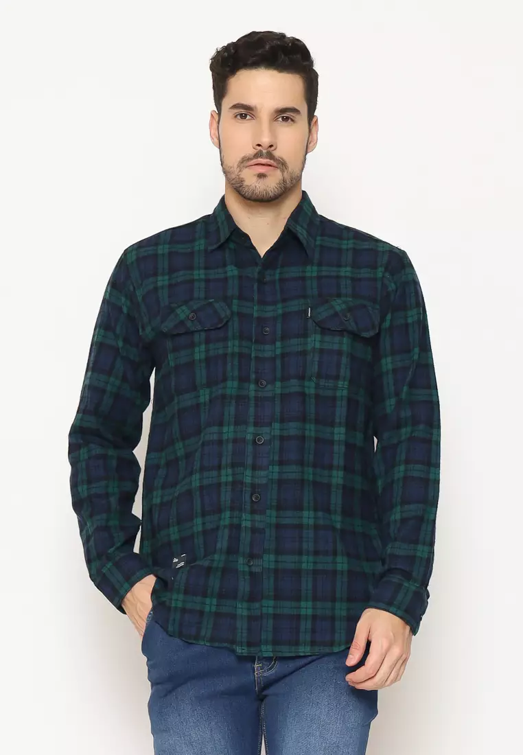 Jual Hemmeh Flannel Green Army Hemmeh Original Zalora Indonesia