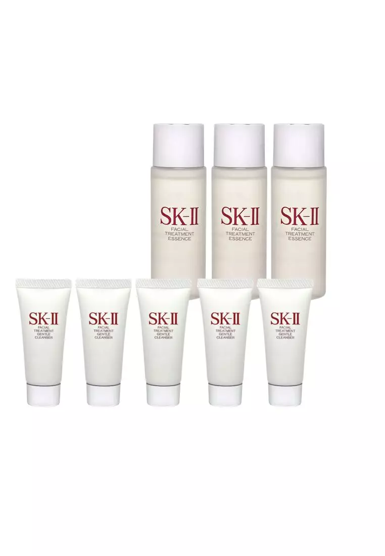 Facial Treatment Gentle Cleanser 20g x5PCS +  Essence 30ml x3PCS