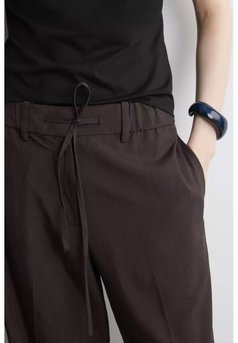 FLUID DRAWSTRING TROUSERS