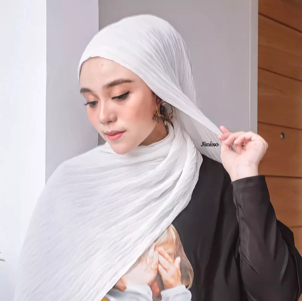AURA Active Hijab Pashmina Flowy Plisket Breeze