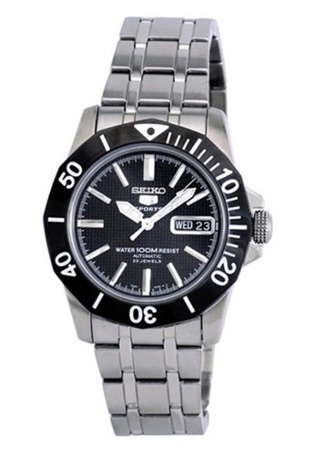 Jual Seiko Seiko 5 Sports Jam Tangan Pria - Silver Hitam 