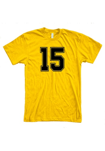 MRL Prints yellow Number Shirt 15 T-Shirt Customized Jersey 22A37AAEC584CAGS_1