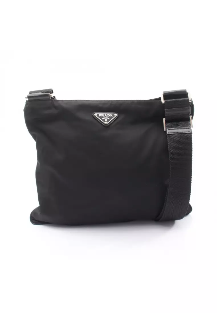 Buy Prada Pre-Loved Prada triangle logo Shoulder bag Nylon