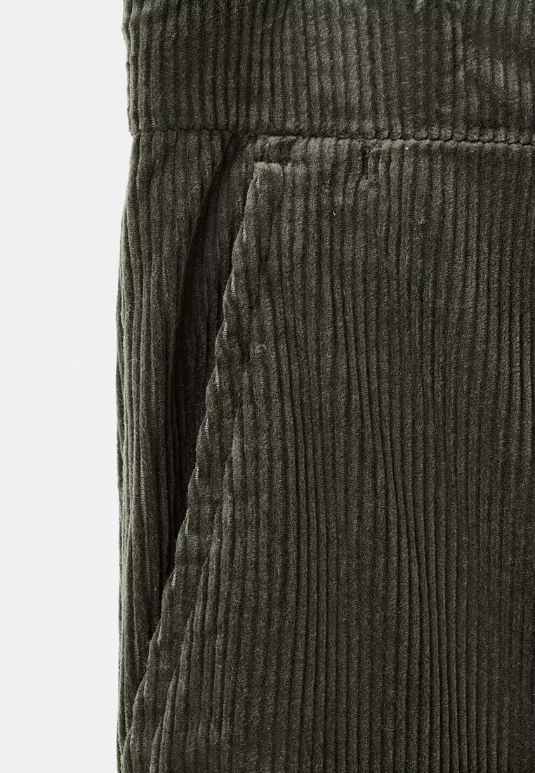 Corduroy Slim-Fit Trousers