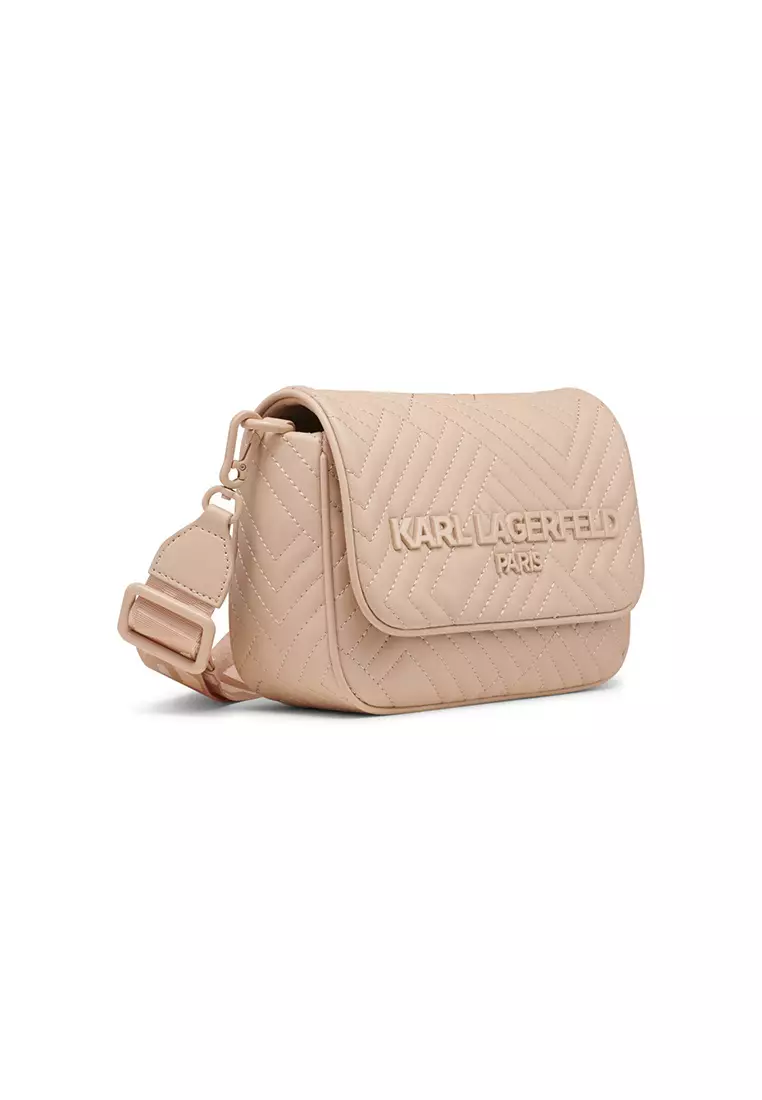 Karl Lagerfeld Voyage Biker Crossbody Bag - Shell