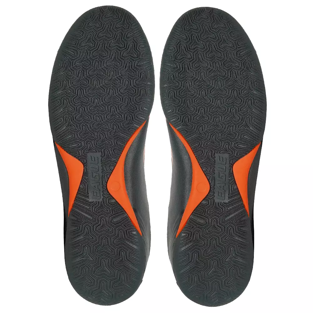 Eagle Sepatu Futsal Sansiro - HITAM/ORANYE