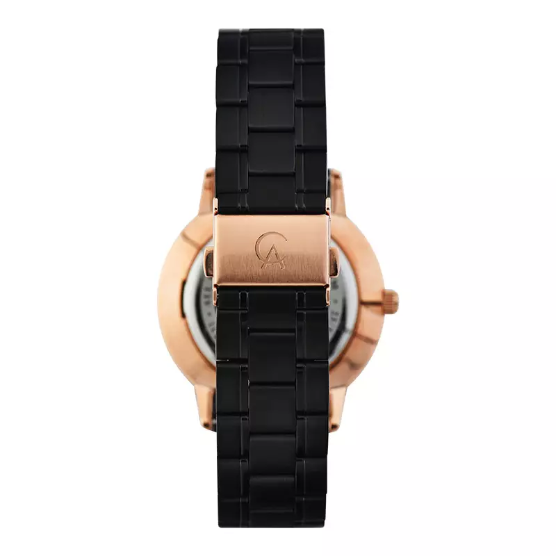 Jam Tangan Pria Alexandre Christie Classic Slim AC 8689 MH BBRBA Men Black Dial Black Stainless Steel Strap