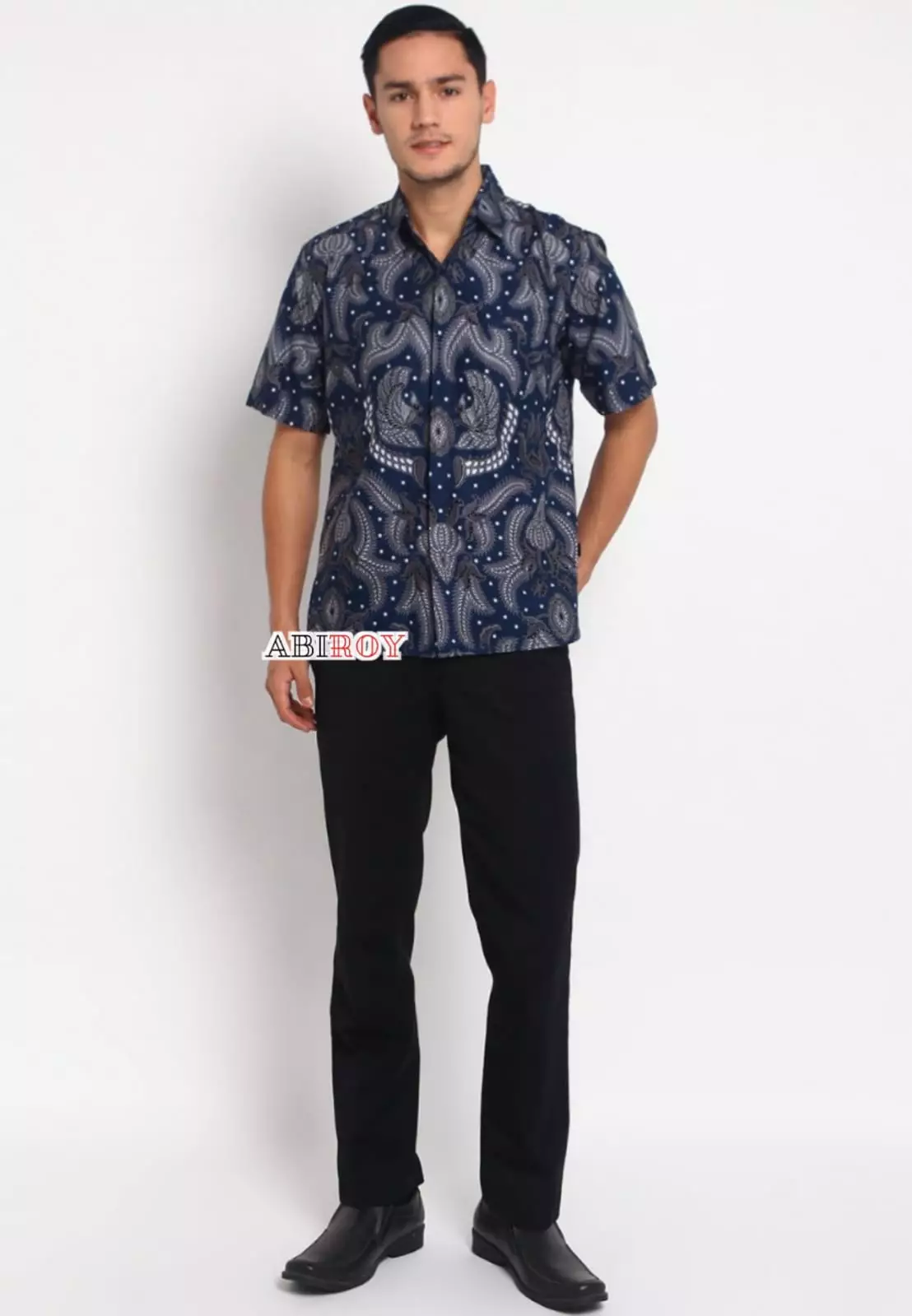 Kemeja Batik Pria Premium Slimfit Elegant Modern Lengan Pendek Baratayudha