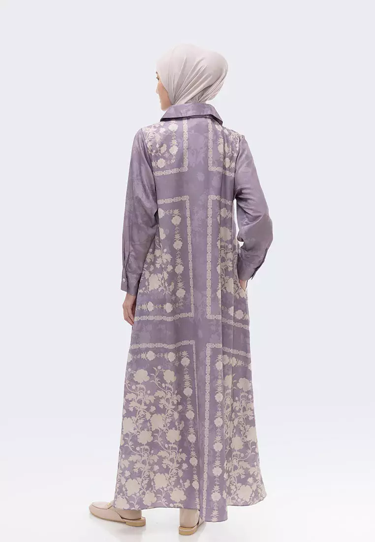 Ria Miranda Mauve Vely Dress