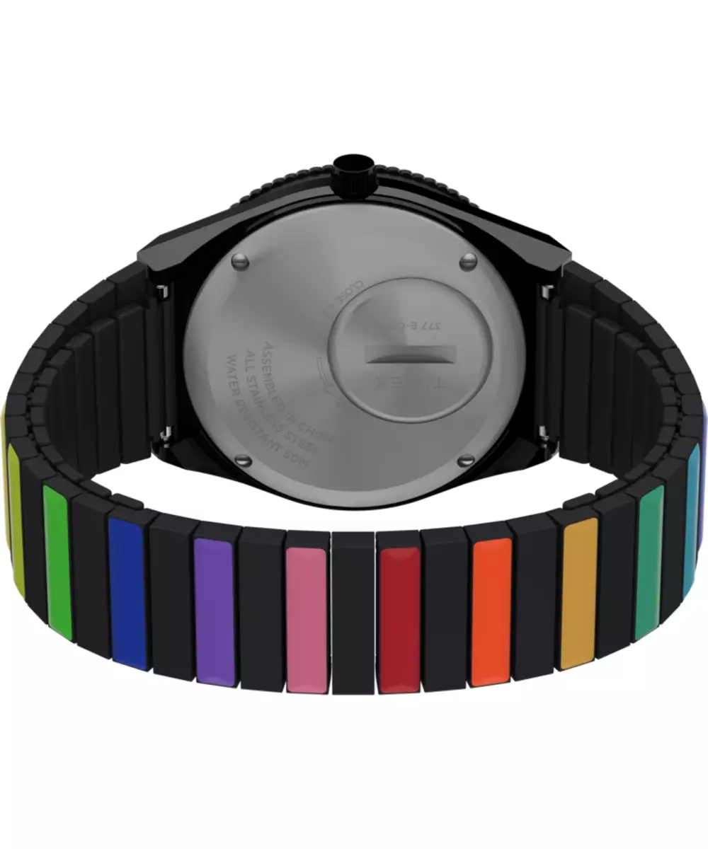 Jam Tangan Unisex Timex Analog Q Rainbow Expansion TW2V65900V5