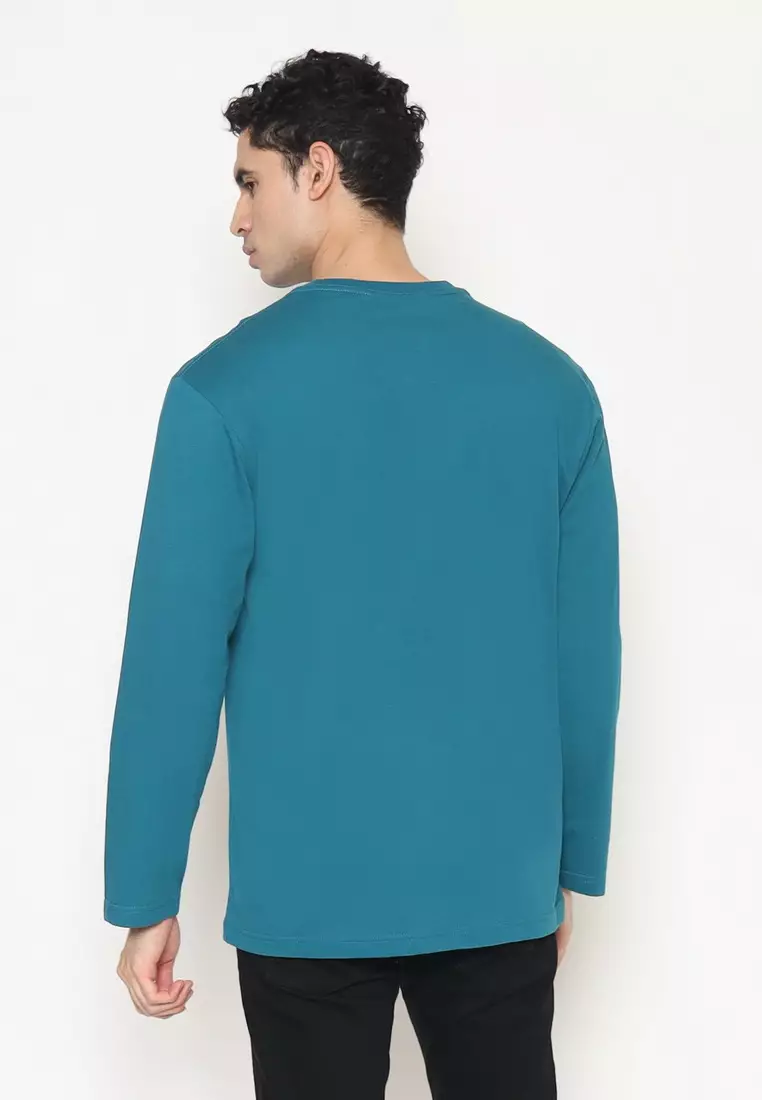 POLICE T-Shirt Cotton Combed Lengan Panjang Pria 207280083