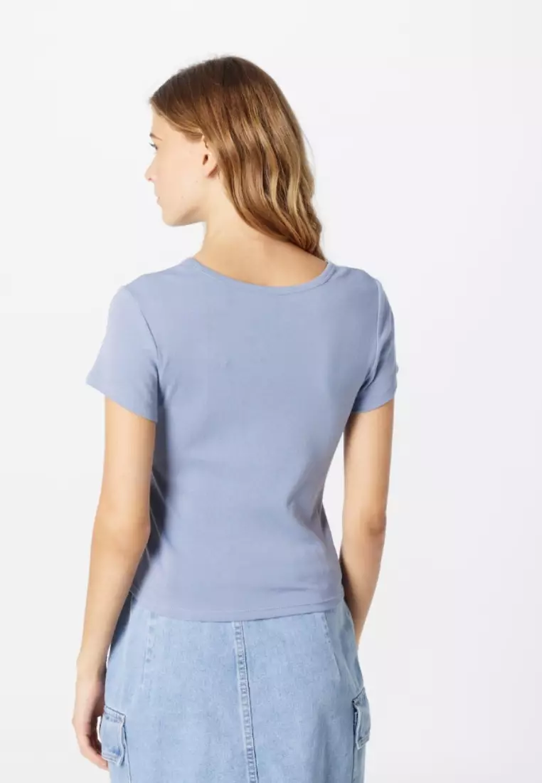 Aeries Top Sport Shirt – Breathable & Stretchable Workout Tee Women V-Neck Short Sleeve Workout Gym Fitness