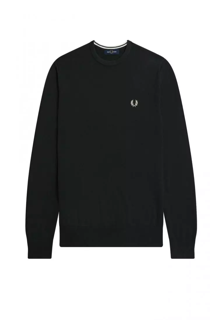 Fred perry black sweater outlet