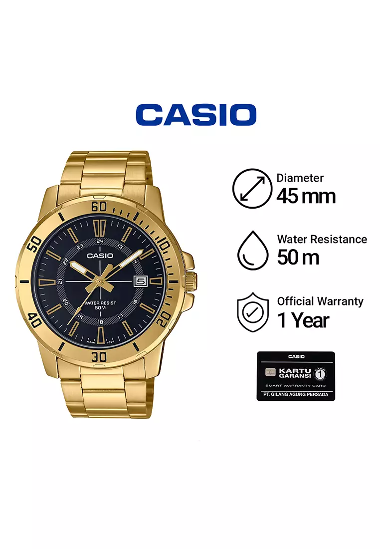 Jual Casio Jam Tangan Analog Pria Casio Standard MTP VD01G 1CV