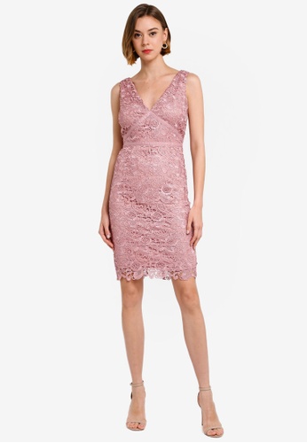 Buy Paper Dolls Blush Crochet Bodycon Dress Online On Zalora Singapore