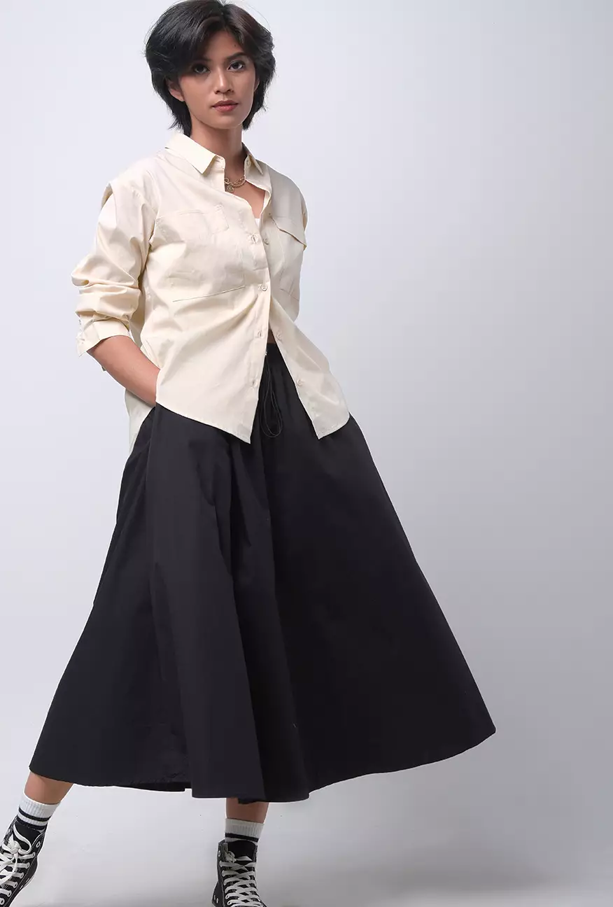 Kemeja Wanita Clarine Cream