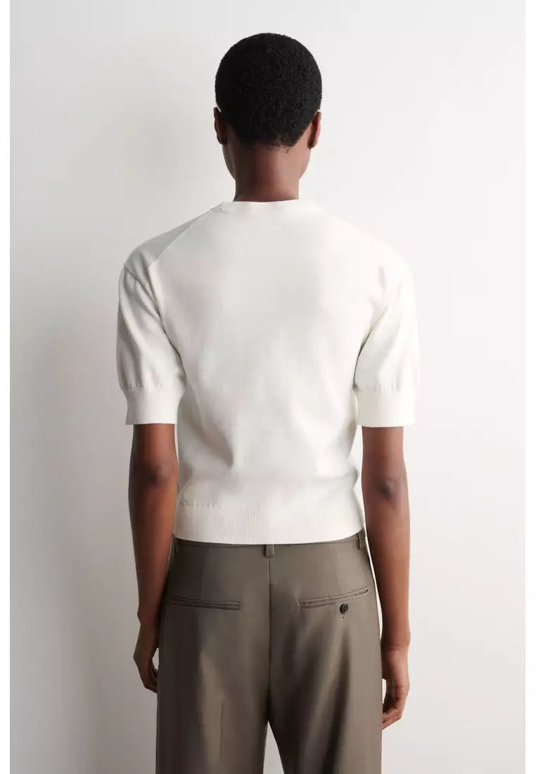 KNITTED COTTON T-SHIRT