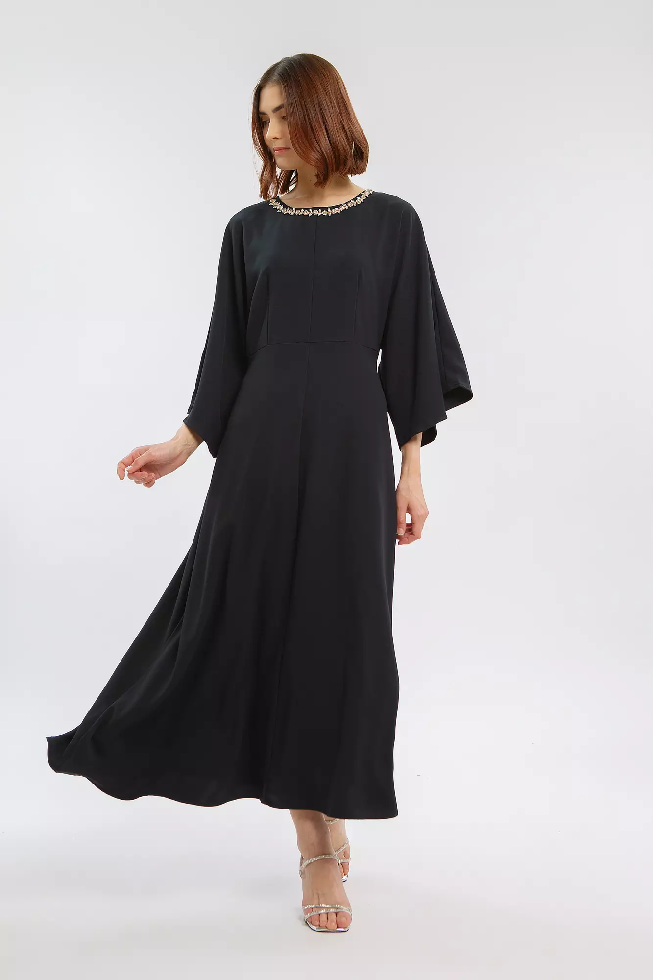 Minimal Gemini Kaftan Dark Navy