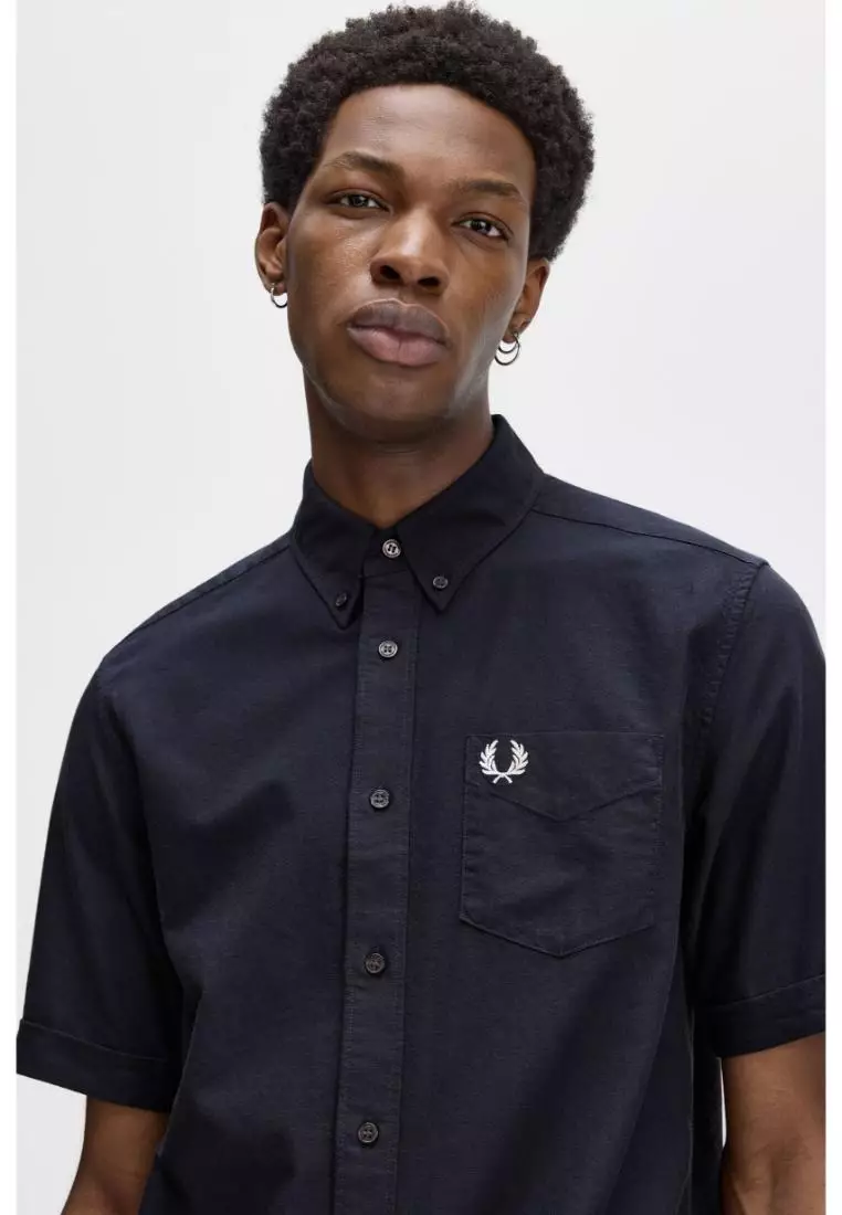 Fred Perry M8730 Oxford Shirt (Navy)