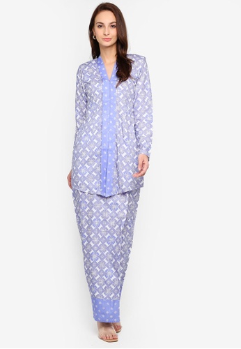 Qhaira Kebaya from Haizi in Blue