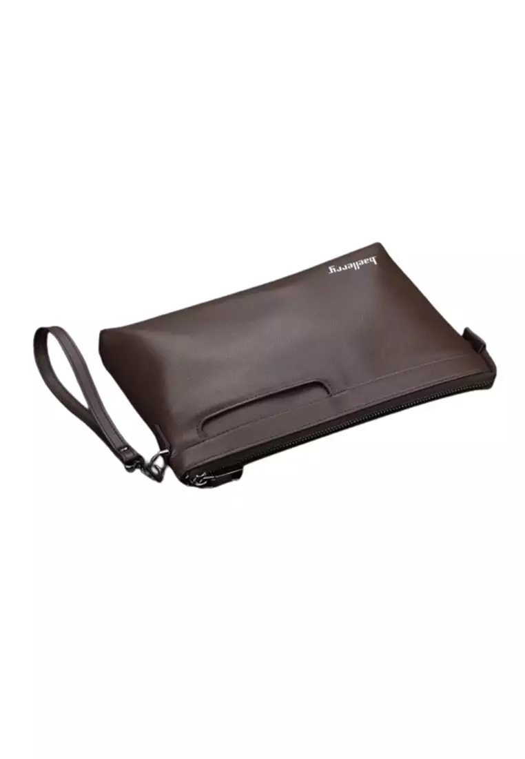 Dompet Clutch Pria Wanita Bahan Kulit PU Leather Premium BAEOS