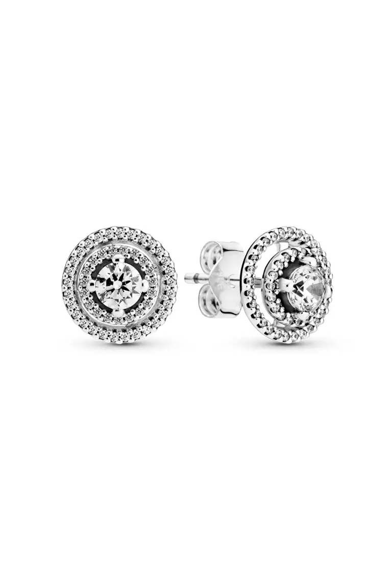 Buy PANDORA Pandora Sparkling Double Halo Stud Earrings Online