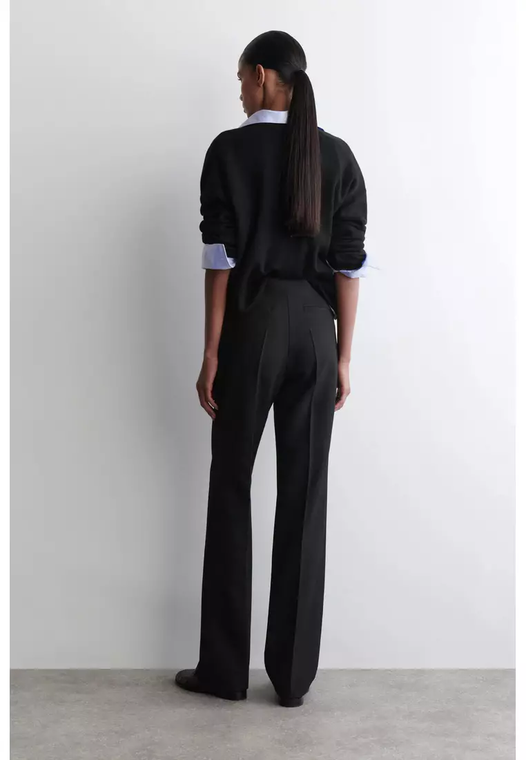 TAILORED WOOL-BLEND TROUSERS
