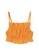 H&M orange Flounce-Trimmed Crop Top FDF9DAA195F9AEGS_3