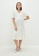 LC WAIKIKI white and beige V Neck Short Sleeve Striped Maternity Dress 6CB96AA467BA12GS_3