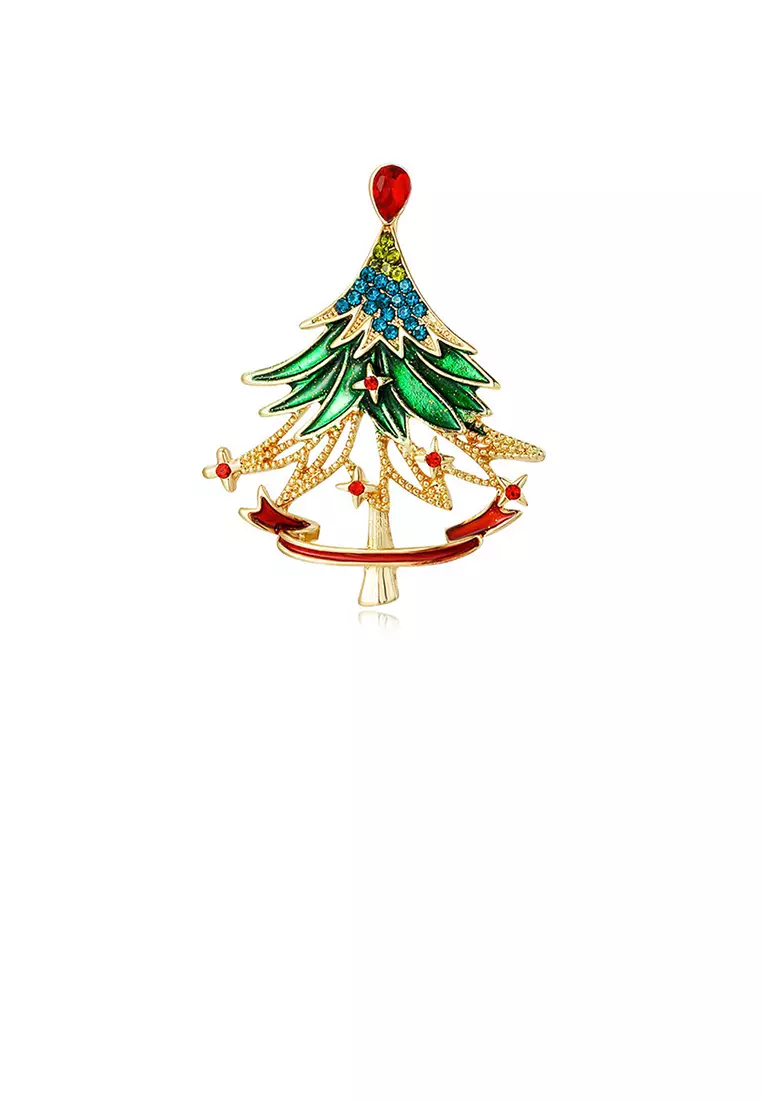 Buy Glamorousky Fashion and Elegant Plated Gold Christmas Tree