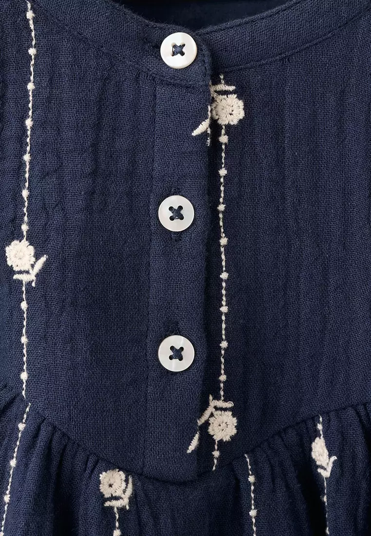 MANGO BABY Embroidered Cotton Dress With Floral Pattern 2026 | Buy MANGO  BABY Online | ZALORA Hong Kong