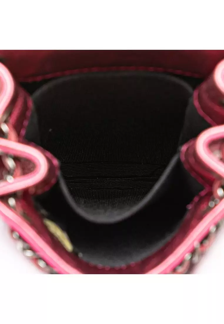 Pre-Loved Chanel Cc Patent Phone Holder Crossbody