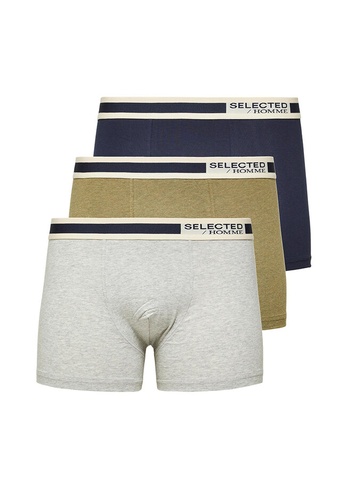 Selected Homme navy 3-Pack Verner Trunks 6DCF6US1E4A6B7GS_1