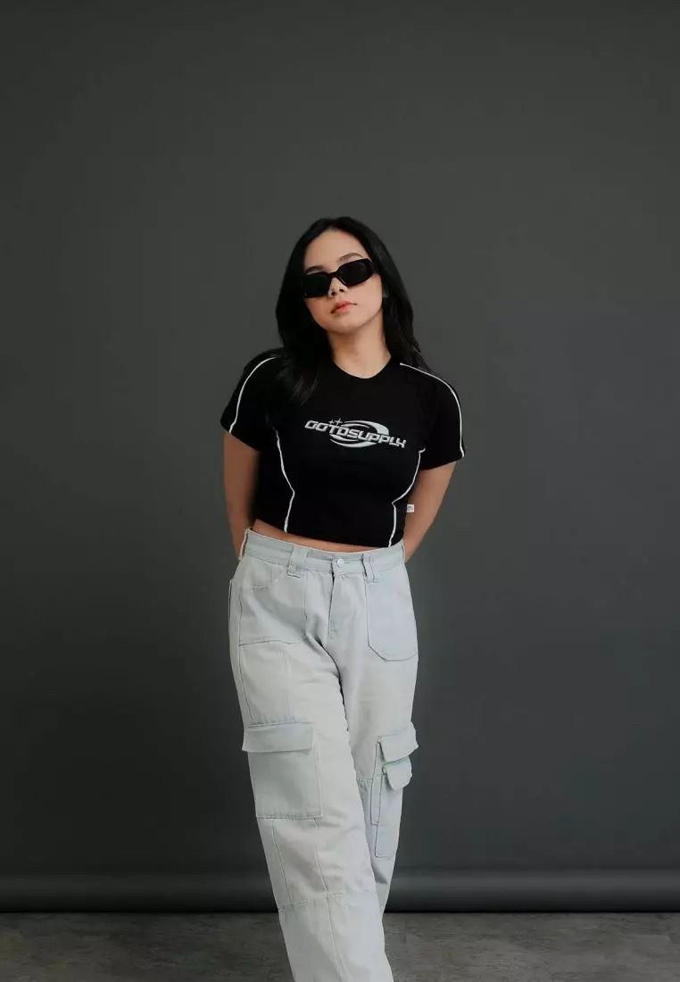 OOTDSUPPLY Croptee Fit V.4 Brilliance List  l Tshirt Crop l Kaos Croptee | CSFV4001