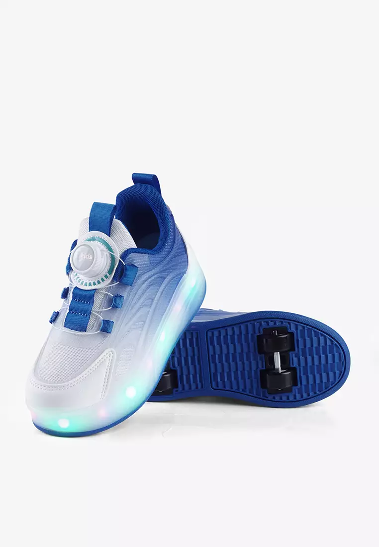 Sepatu Sneakers Roda LED Anak Perempuan Lepas Pasang T.Skate 04
