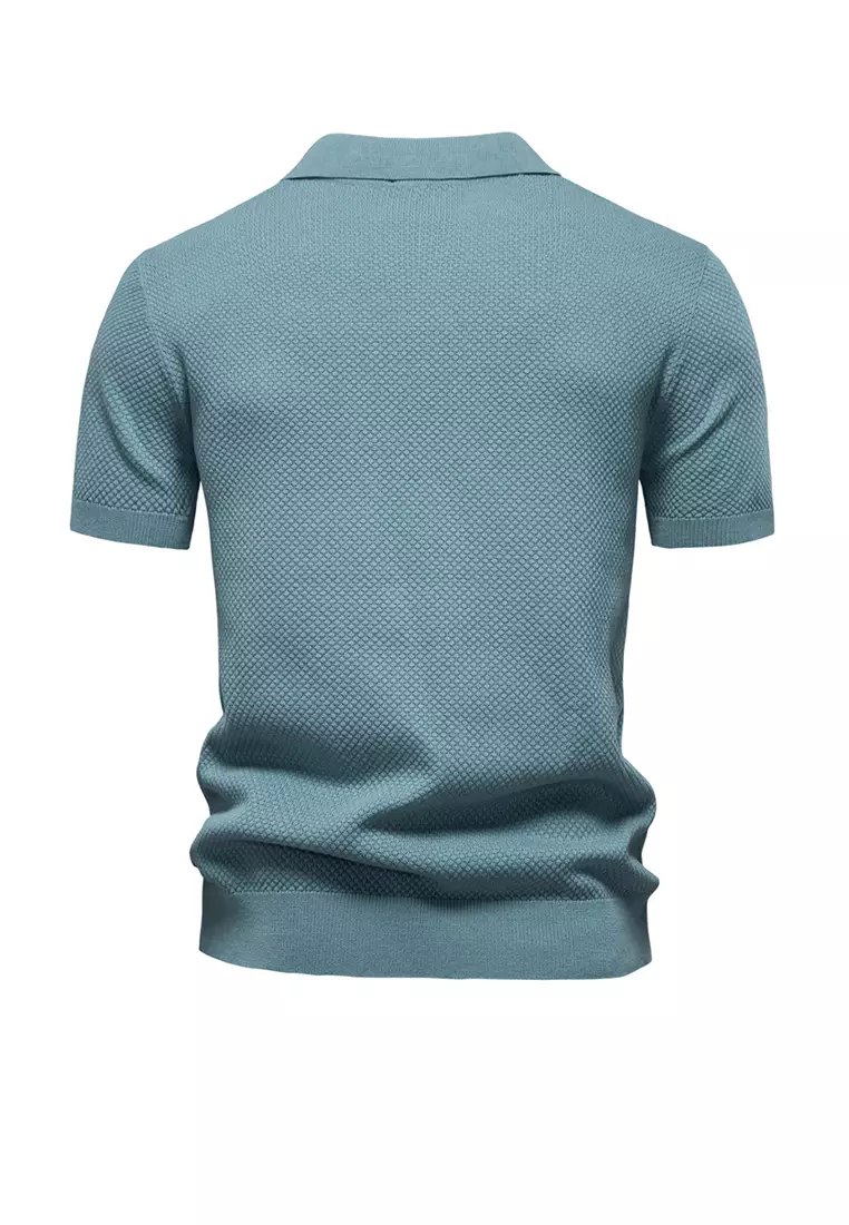 Buy Twenty Eight Shoes Business Textured Polo Shirt AX-PSD8025