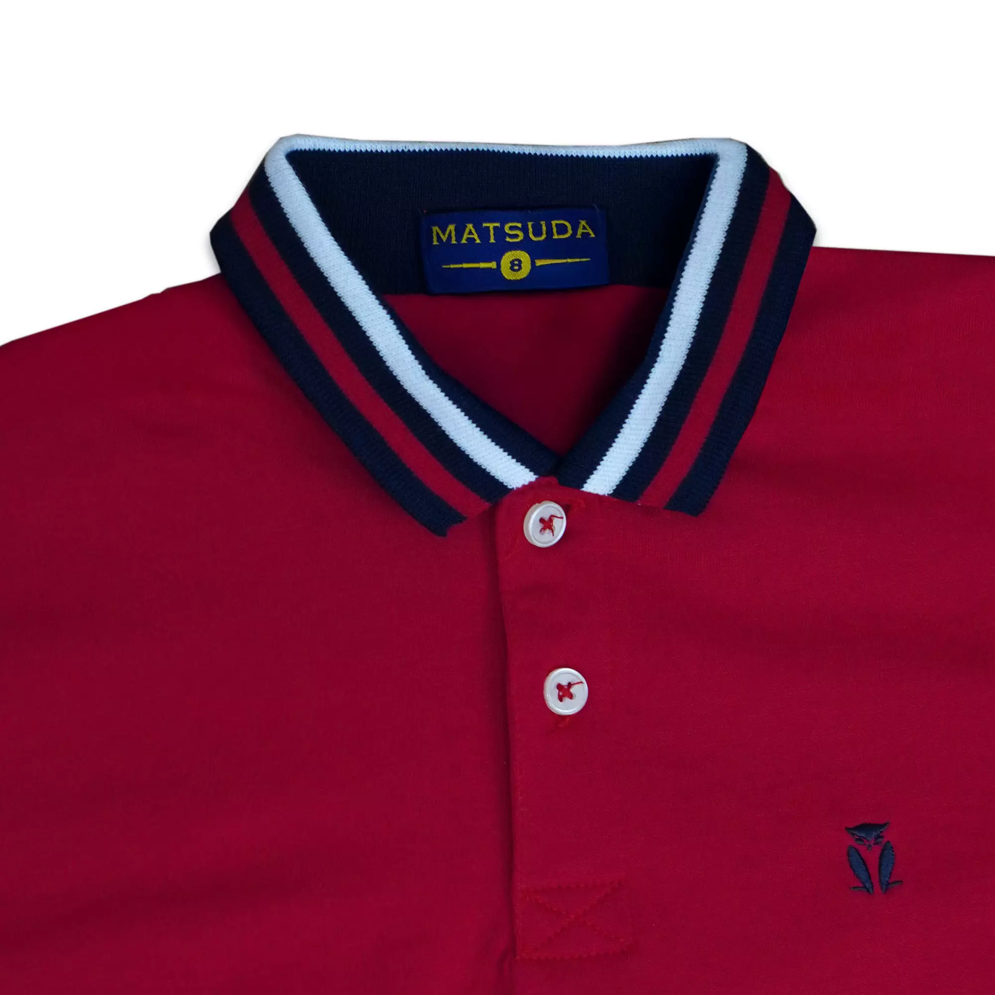 Matsuda baju kaos polo anak laki laki katun umur 2-12 Toby Red