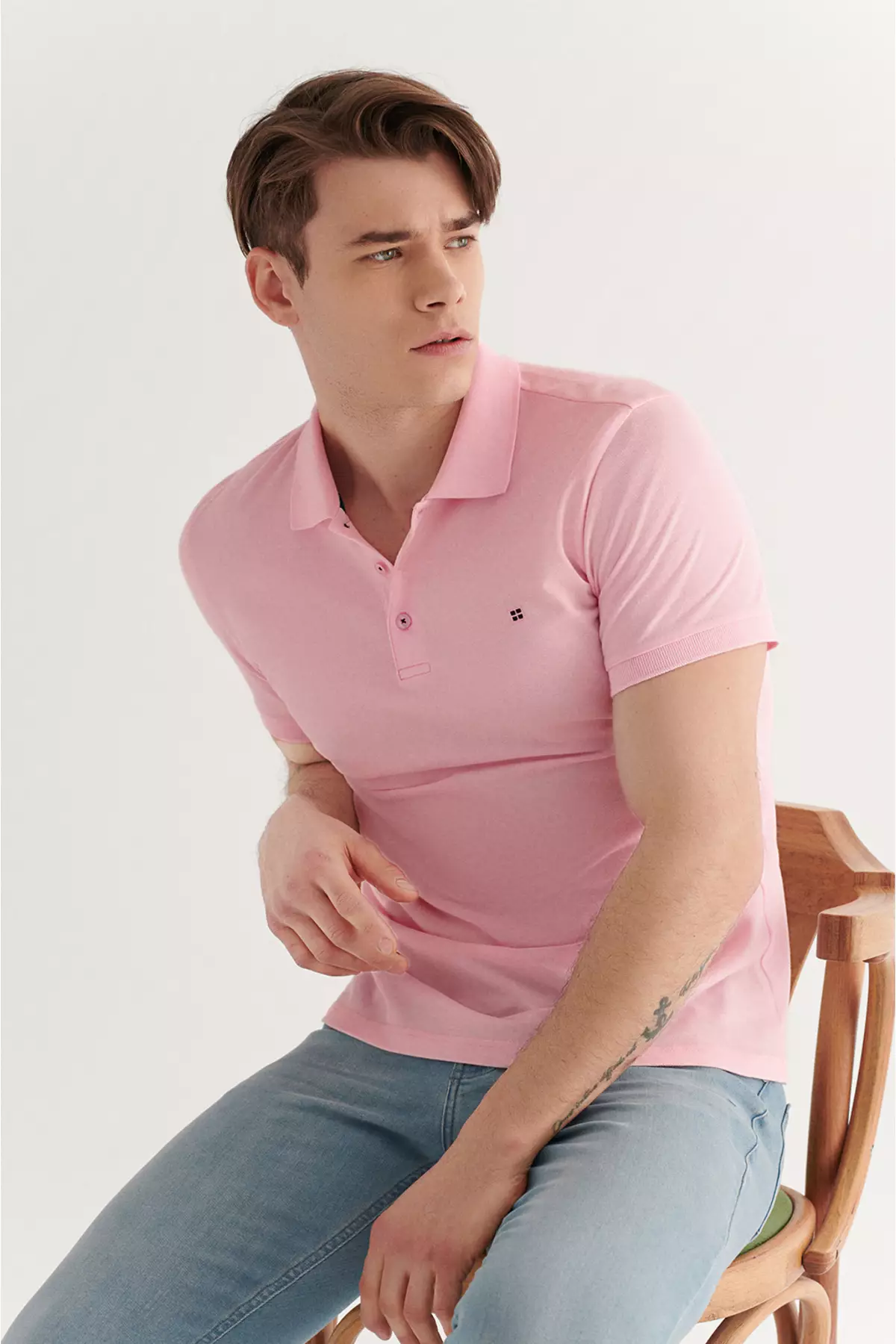 Cotton Embroidery Polo Shirt