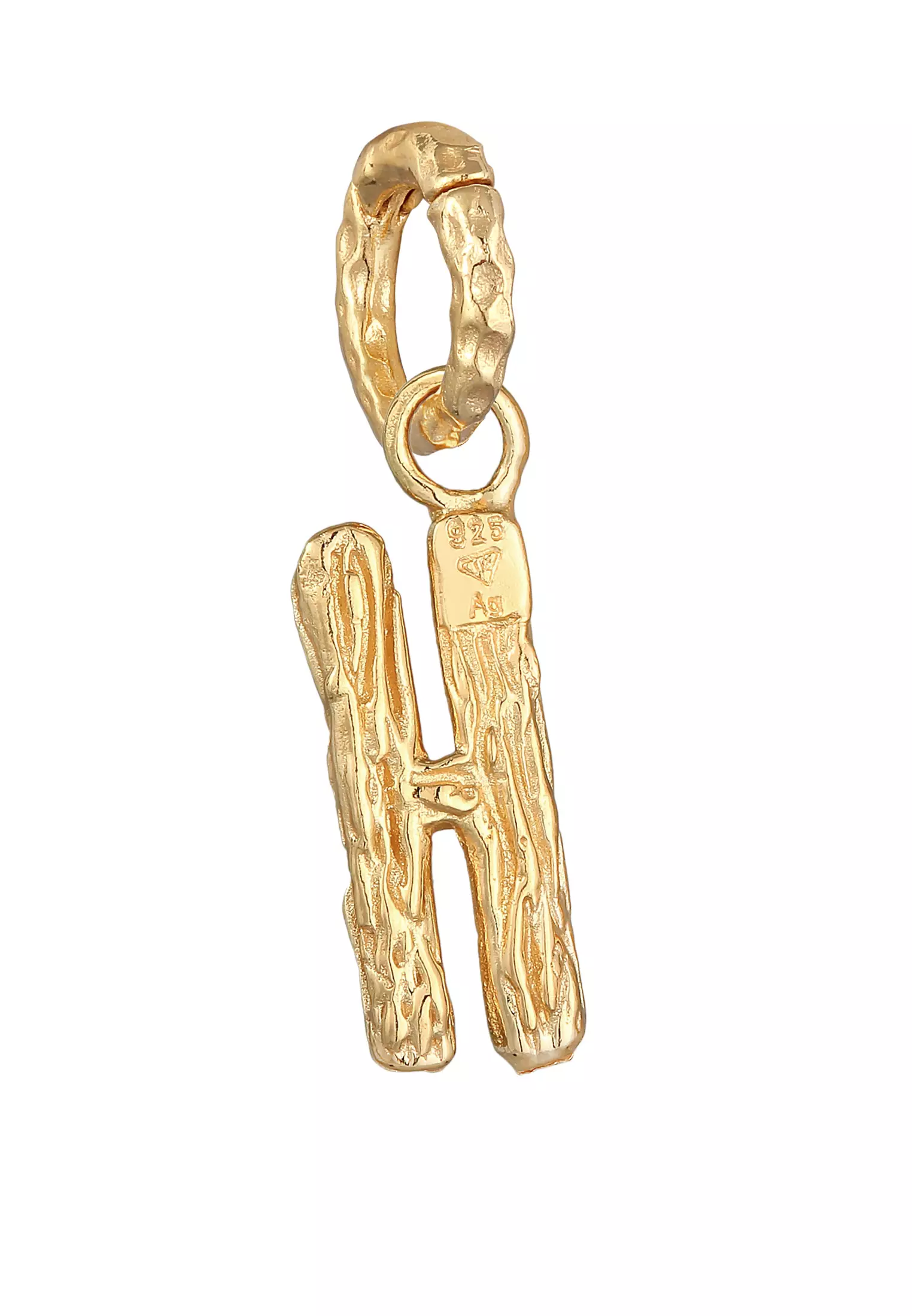 Buy ELLI GERMANY Pendants Letter H Organic Look Gold Plated 2023