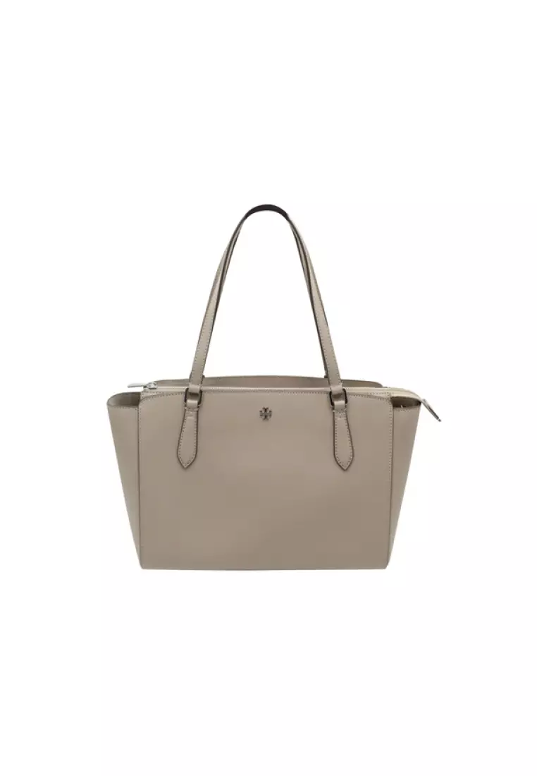 Buy TORY BURCH Pre Loved TORY BURCH Taupe Saffiano Shoulder Bag