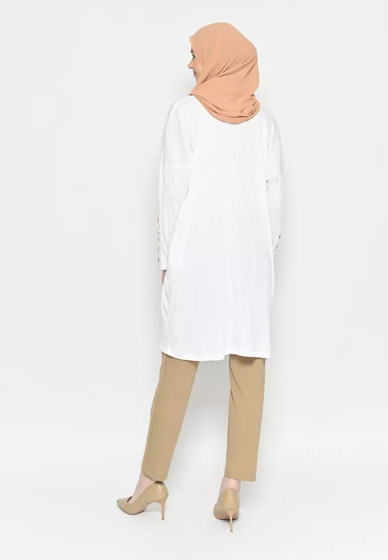 Seva Knit Tunik Broken White