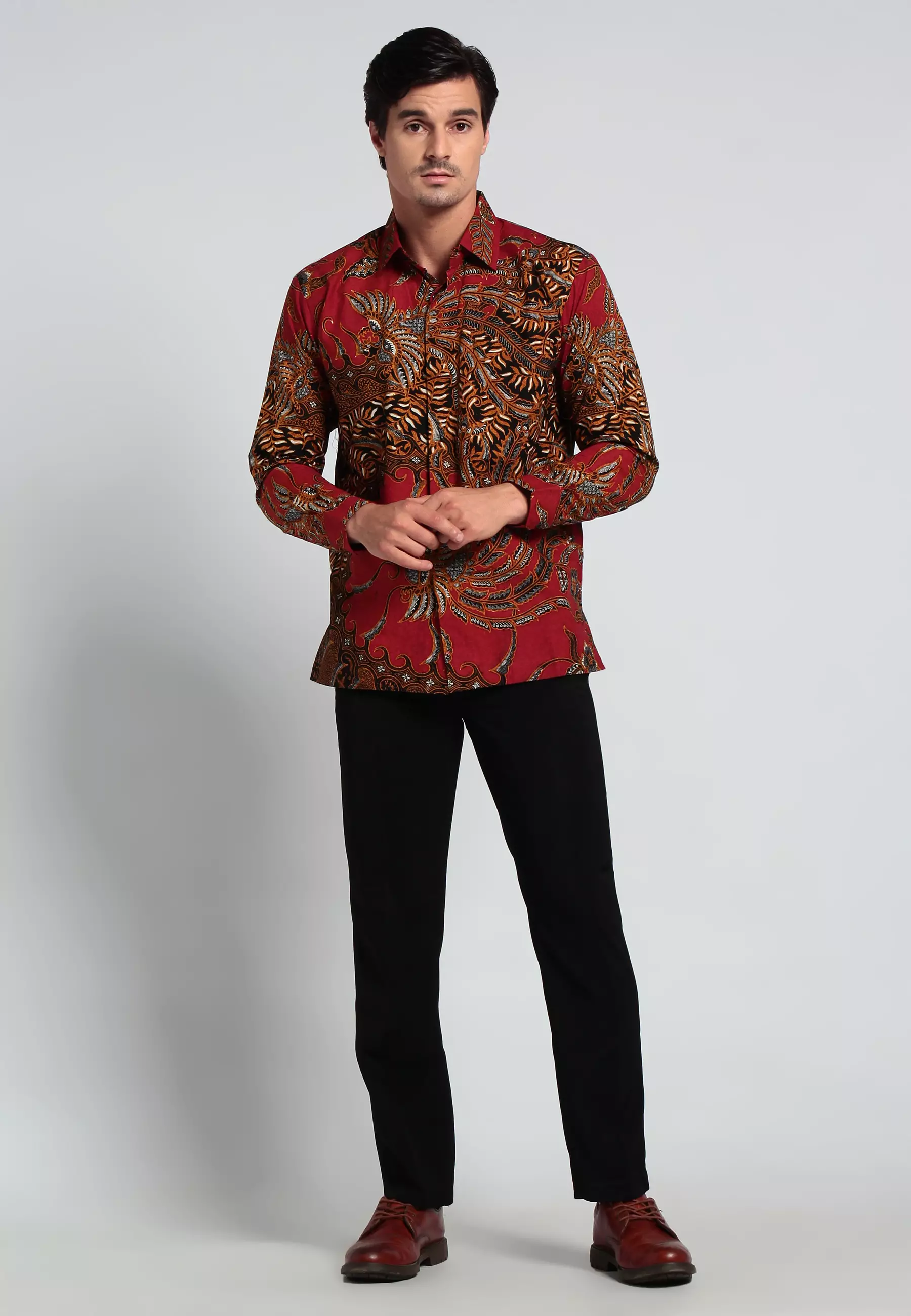 Kemeja Andromeda Shun Lengan panjang slimfit