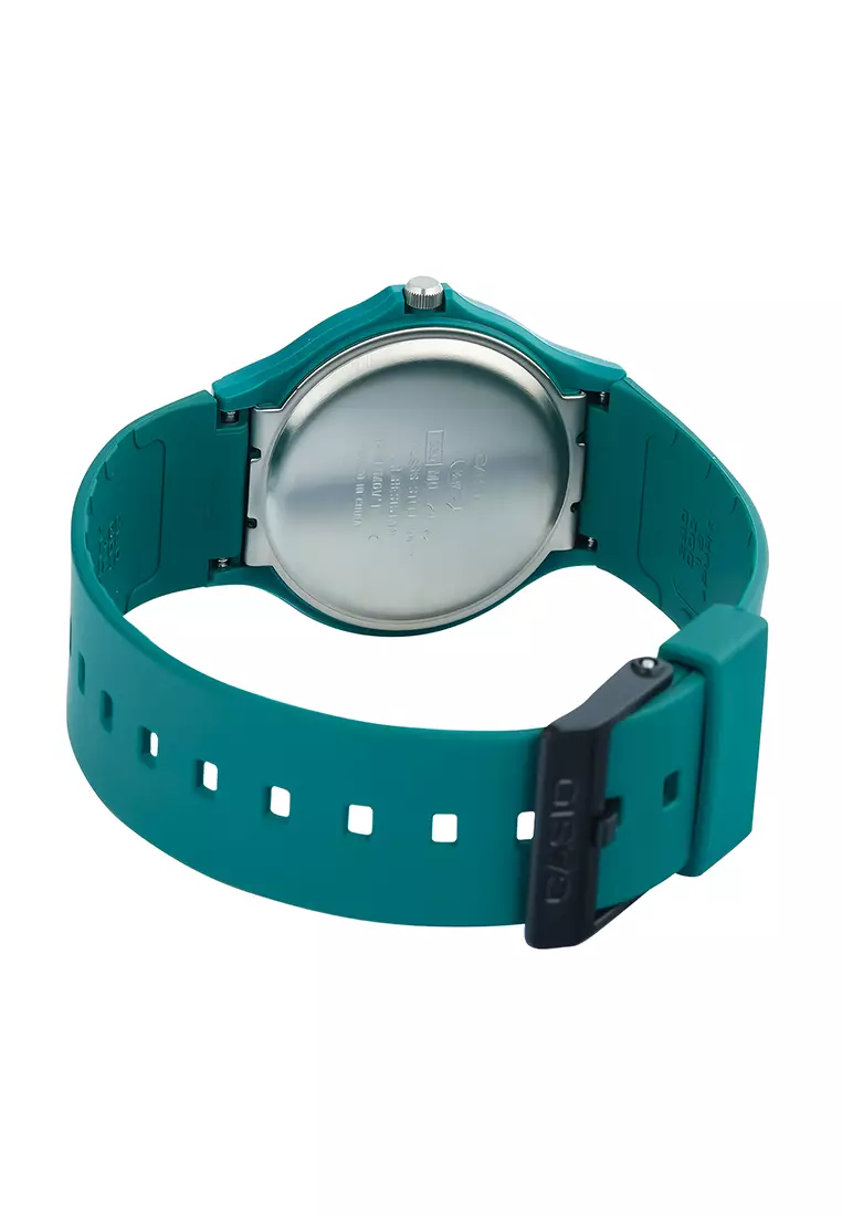 Casio MQ-24B-3B - Jam Tangan Analog Pria - Green Resin Band