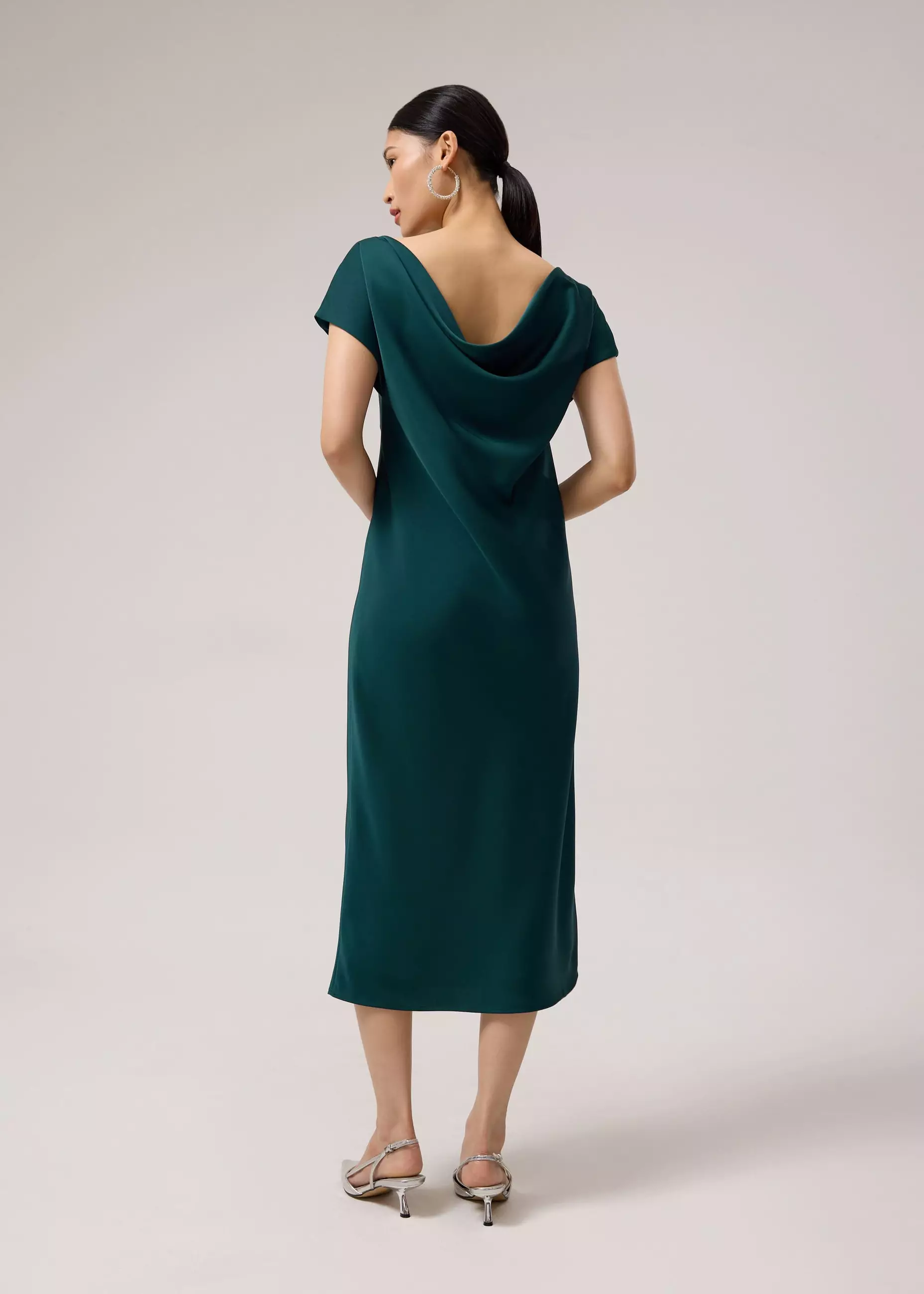 Dress Wanita - Satin Bias Cut Midaxi Dress